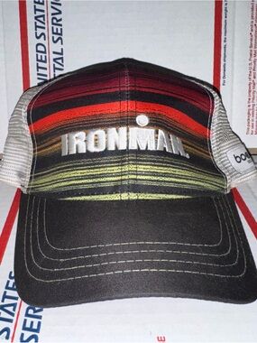 Iron Man 🔨 🧍‍♂️ 💪🏽 IronMan BOCO gear trucker hat Cap Striped Pattern Colorado CO